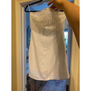 Sequin Tasseled Tube Dress from TheseThreeBoutique